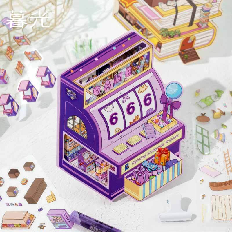 Fantasy Hub DIY 3D Scene Stickers 2 Cute Miniature Scenes(M)