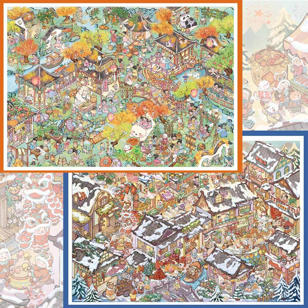 Frosted Verses DIY 3D Scene Stickers Cute Miniature Scenes(XL)