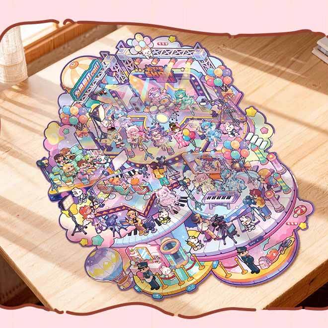 Fun Challenge Zone DIY 3D Scene Stickers 4 Cute  Scenes(L)