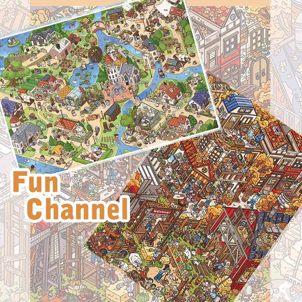Fun Channel DIY 3D Scenes Sticker 2 Cute  Scenes(XL)