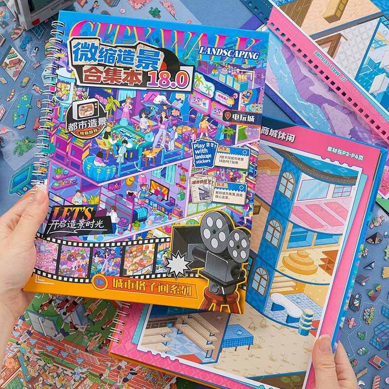 Fun City Life DIY 3D Scene Stickers 2 Cute  Scenes(xL)
