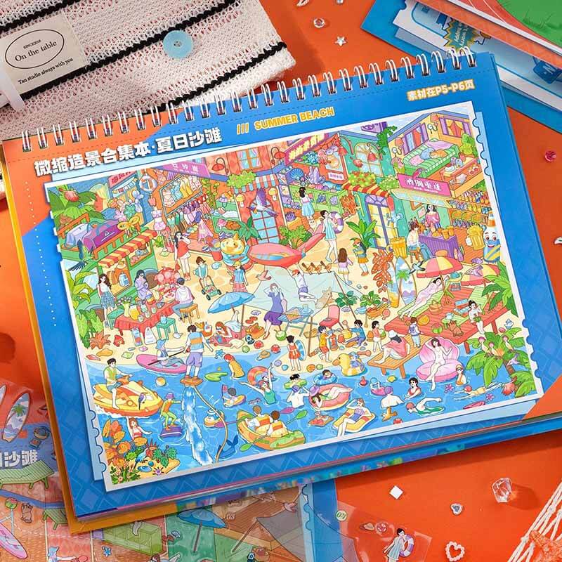 Fun City Life DIY 3D Scene Stickers 2 Cute  Scenes(xL)