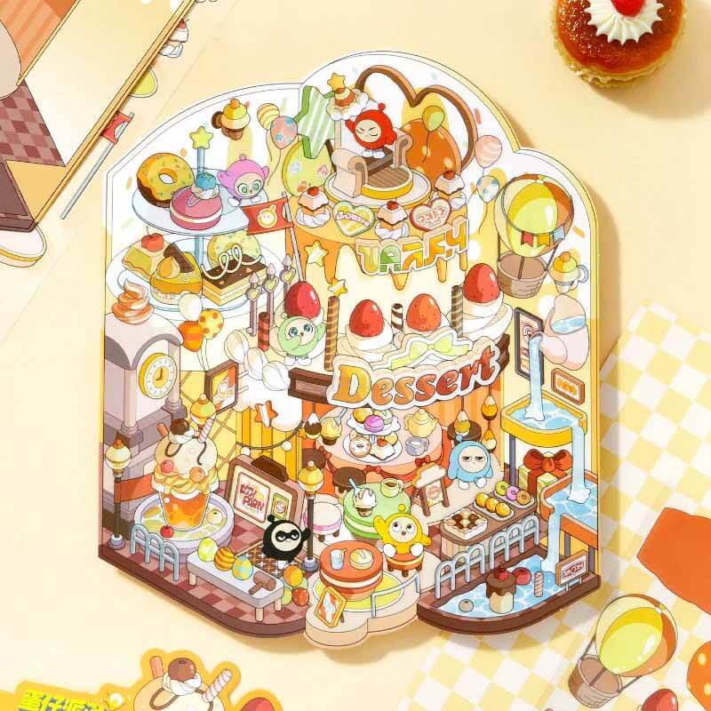 Funfair Dream DIY 3D Scene Stickers 4 Cute Scenes(L)