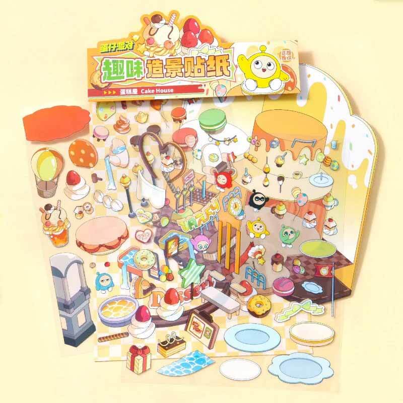 Funfair Dream DIY 3D Scene Stickers 4 Cute Scenes(L)