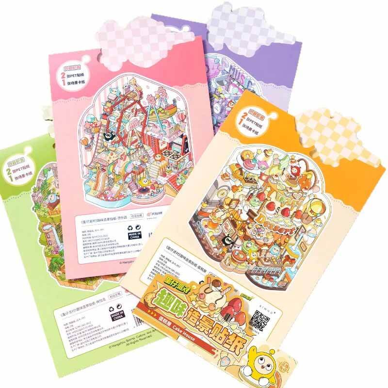 Funfair Dream DIY 3D Scene Stickers 4 Cute Scenes(L)