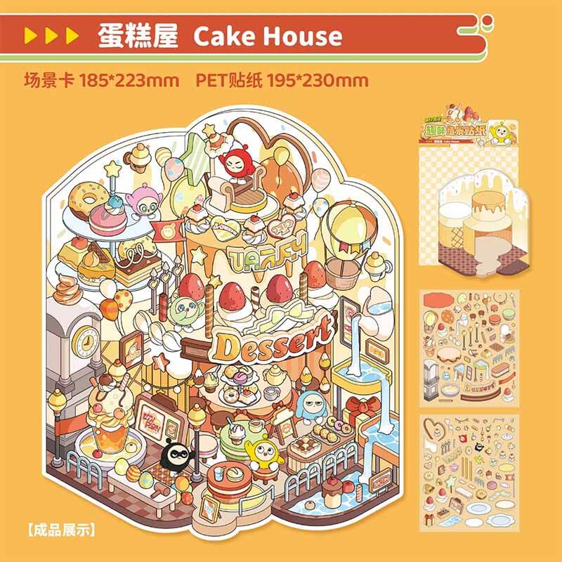 Funfair Dream DIY 3D Scene Stickers 4 Cute Scenes(L)
