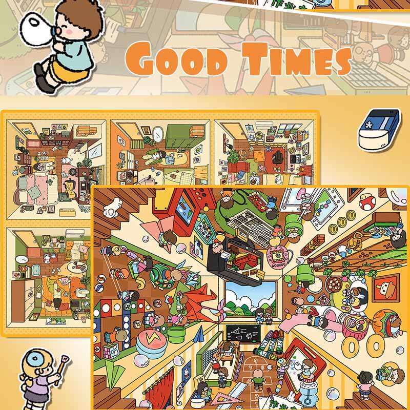 Good Times DIY 3D Scene Stickers 2 Cute Scenes(L)