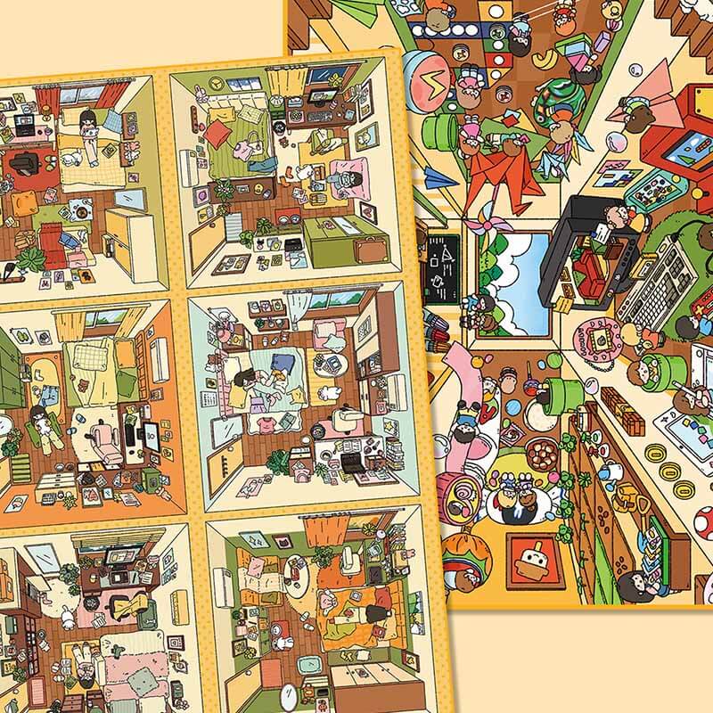 Good Times DIY 3D Scene Stickers 2 Cute Scenes(L)