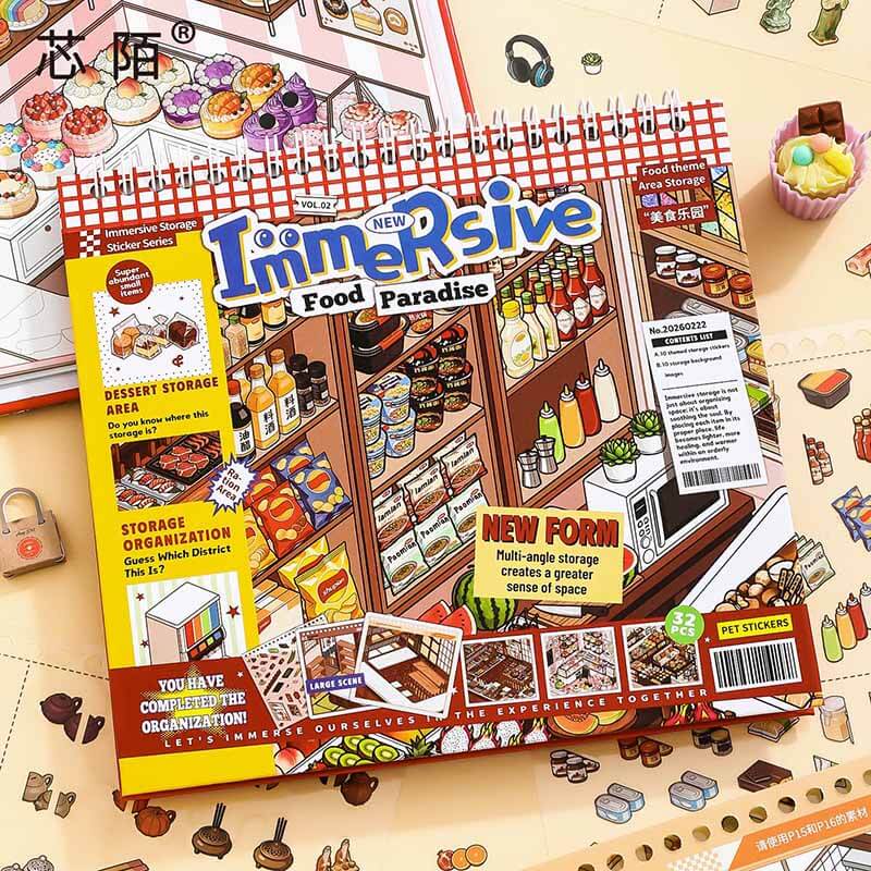 Happy Feast DIY 3D Scene Stickers 2 Cute Scenes(M)
