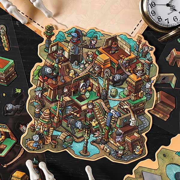 Haunted Secret DIY 3D Scene Stickers 4 Cute Miniature Scenes(S)