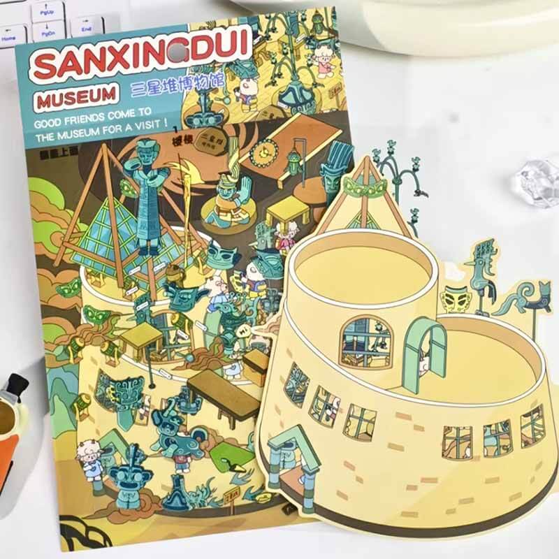Legacy of Imagination DIY 3D Scene Stickers 4 Cute Miniature Scenes(S)