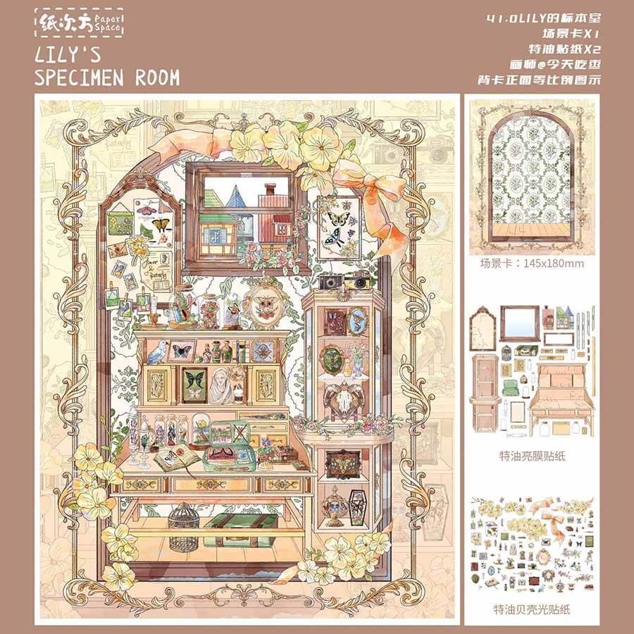 Life Collection DIY 3D Scene Stickers 4 Cute  Scenes(S)