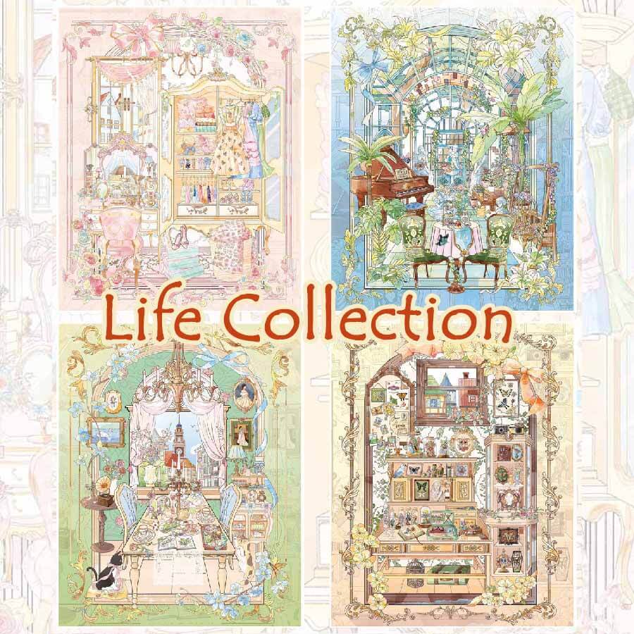 Life Collection DIY 3D Scene Stickers 4 Cute  Scenes(S)