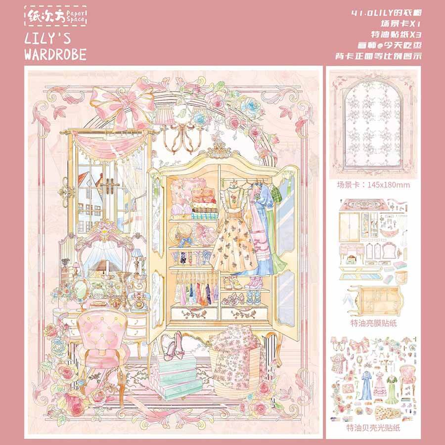 Life Collection DIY 3D Scene Stickers 4 Cute  Scenes(S)