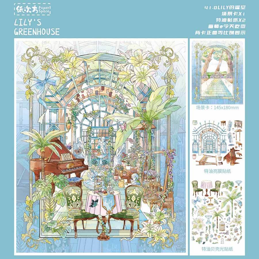 Life Collection DIY 3D Scene Stickers 4 Cute  Scenes(S)