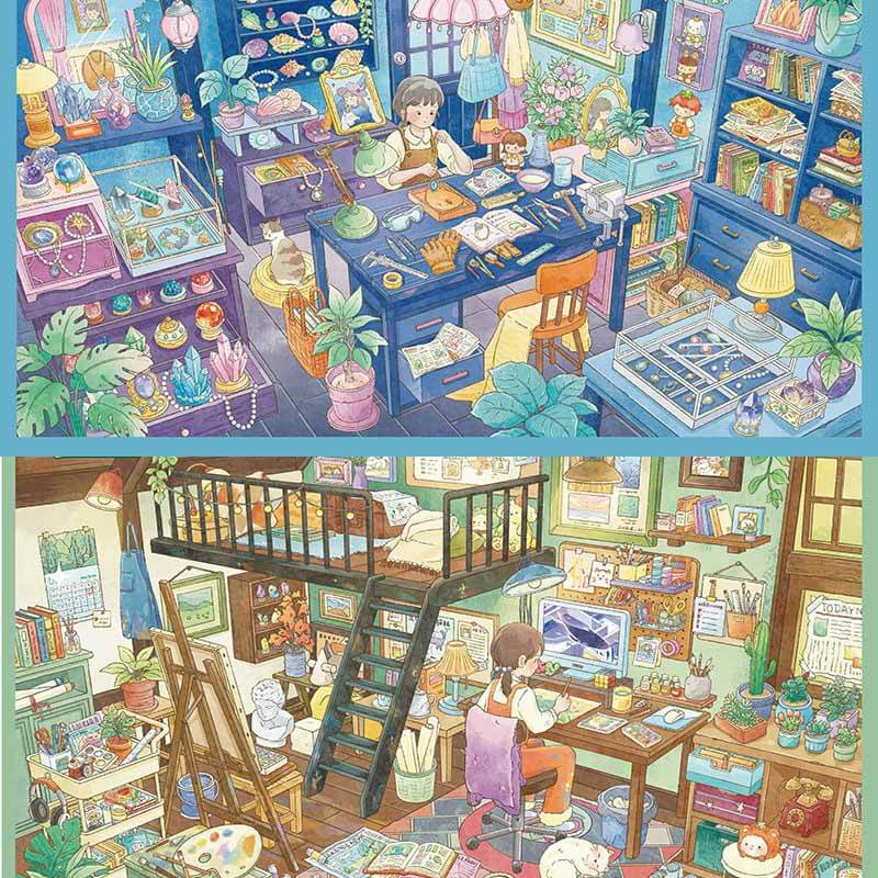 Light Journey DIY 3D Scene Stickers With Guide Lines(L)