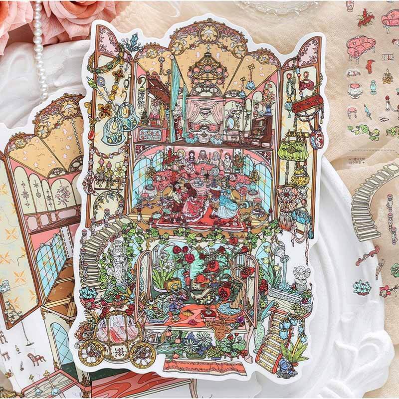 Lost Dreams DIY 3D Scene Stickers With Guide Lines(L)