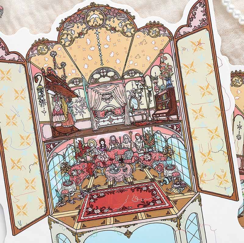 Lost Dreams DIY 3D Scene Stickers With Guide Lines(L)
