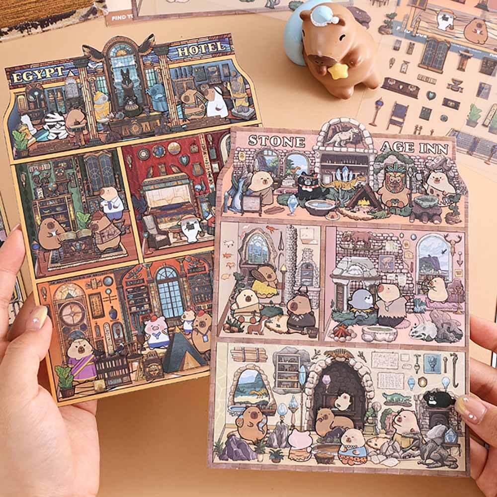 Lost Realms Tour DIY 3D Scene Stickers 4 Cute Miniature Scenes