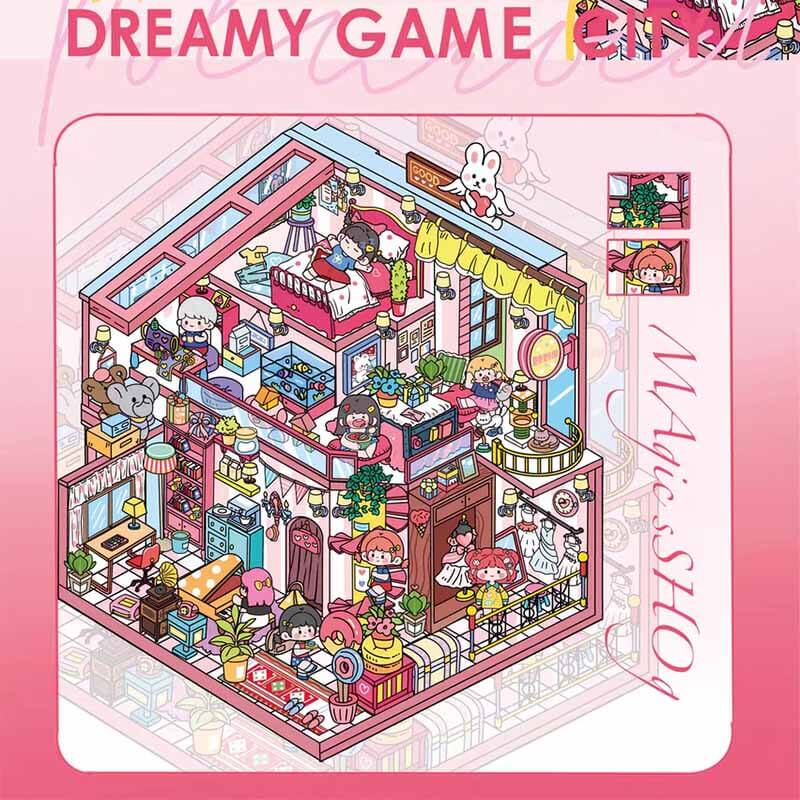 Magic Moments DIY 3D Scene Stickers 4 Cute Miniature Scenes(L)