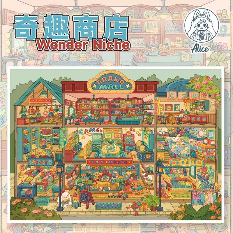 Sugary Little Days DIY 3D Scene Stickers 3 Cute Miniature Scenes(M&L)