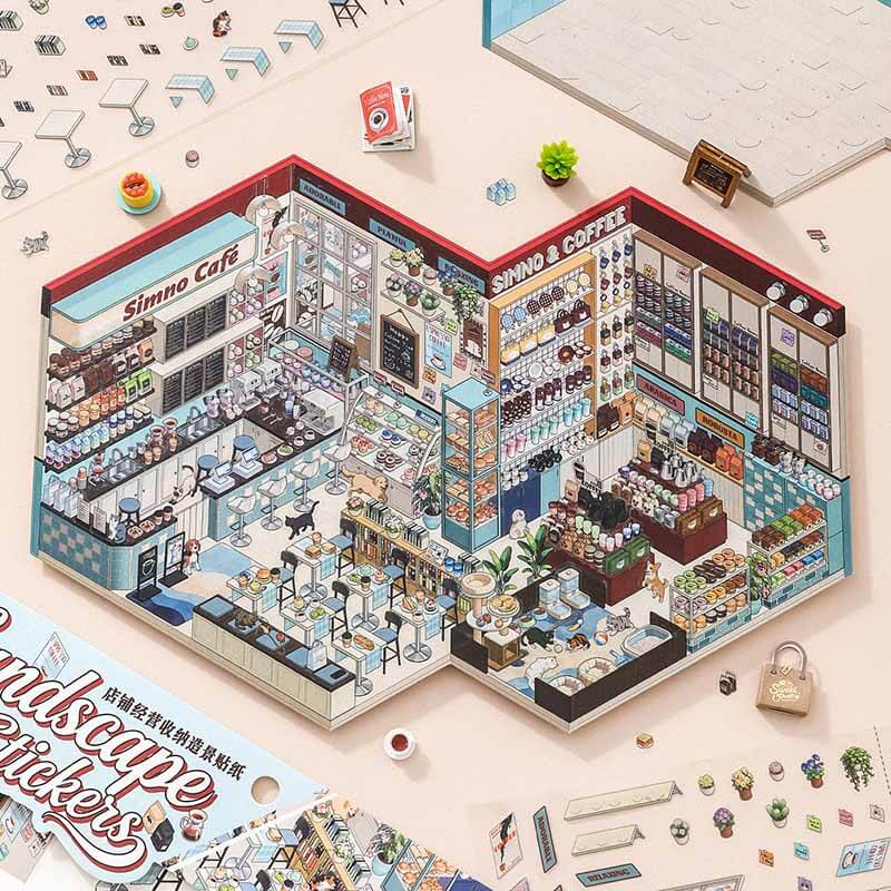 Sweet Treat DIY 3D Scene Stickers With Guide Lines(L)