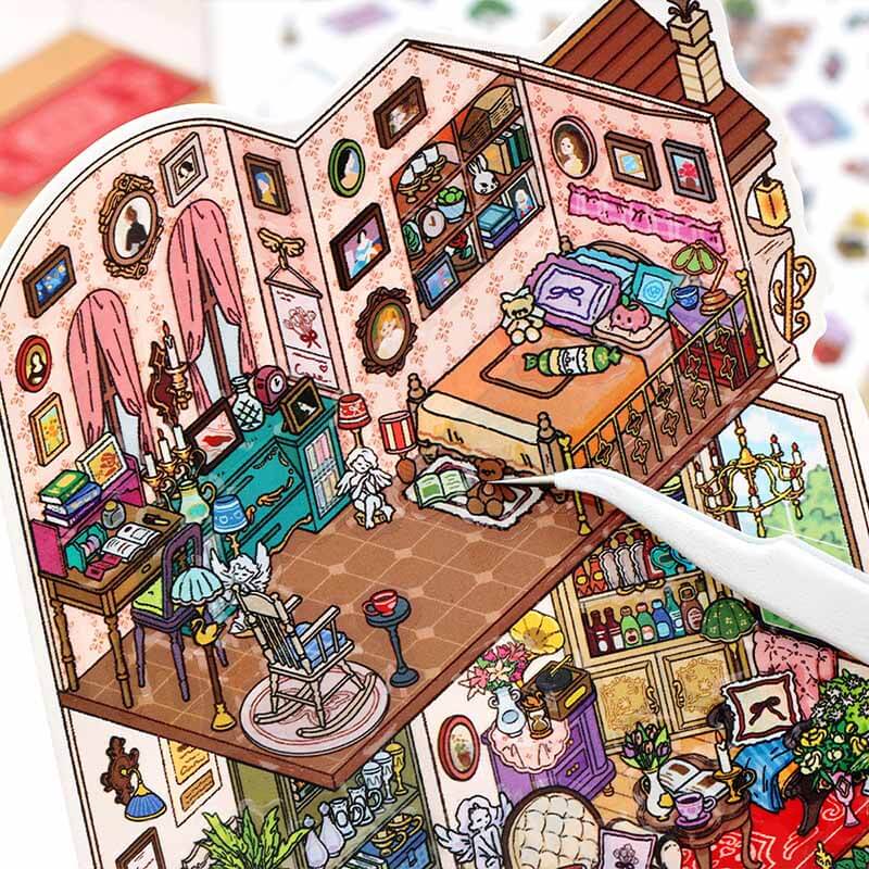 Nature’s Haven DIY 3D Scene Stickers 4 Cute Miniature Scenes