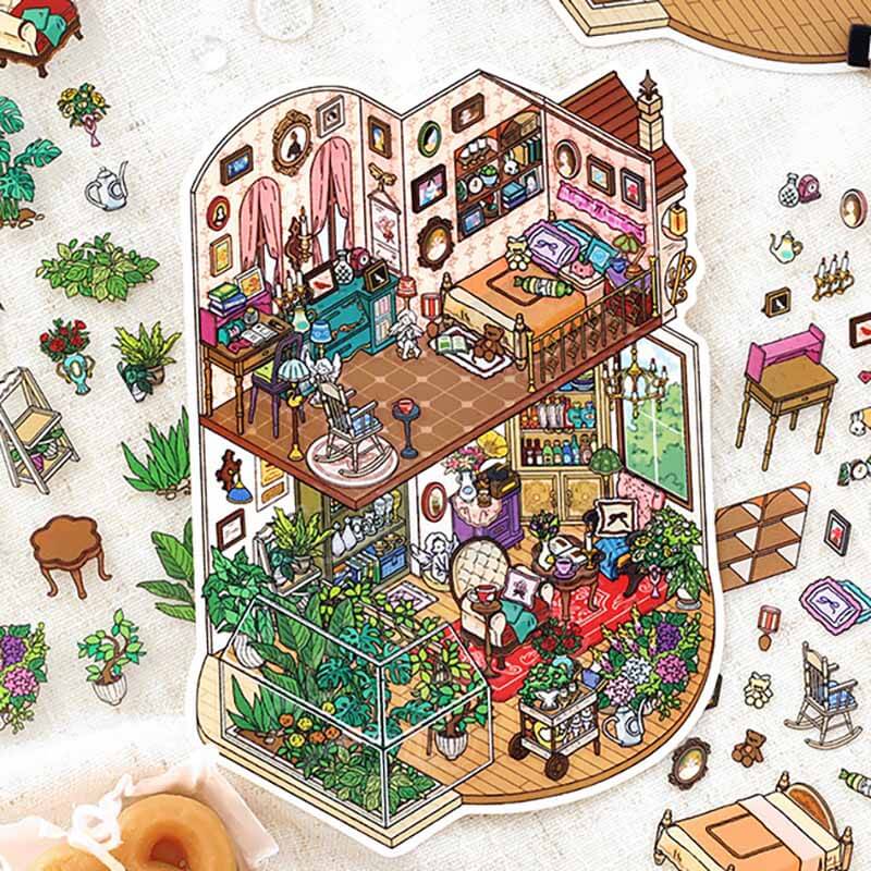 Nature’s Haven DIY 3D Scene Stickers 4 Cute Miniature Scenes