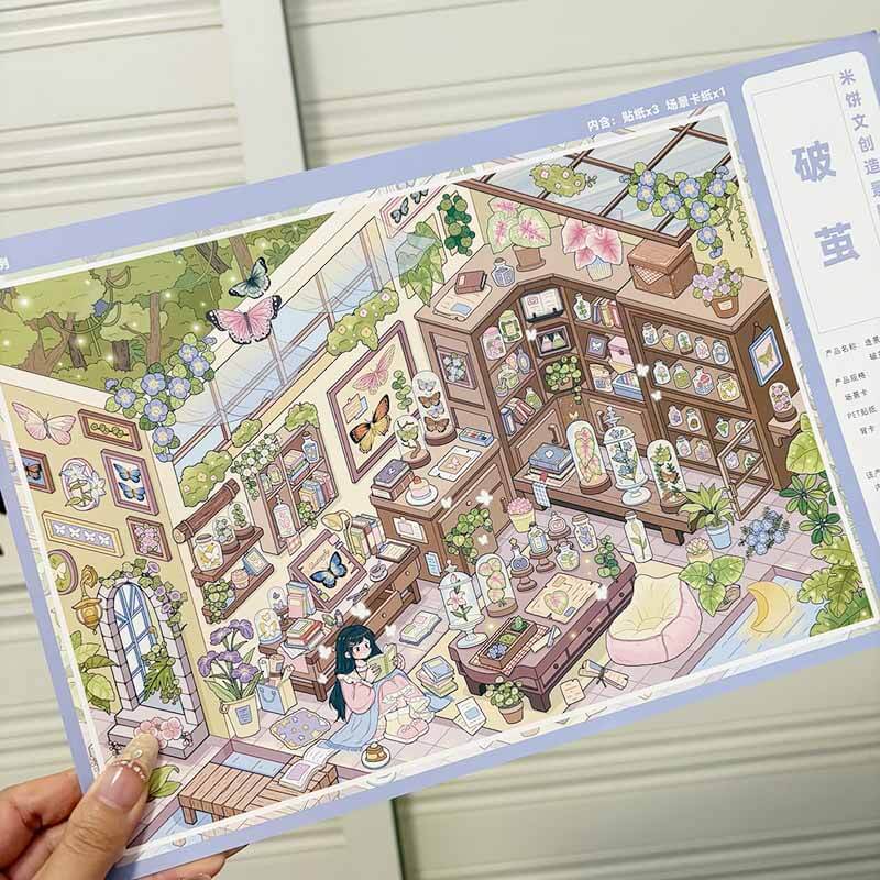 New Beginnings DIY 3D Sticker 2 Cute Miniature Scenes(xL)