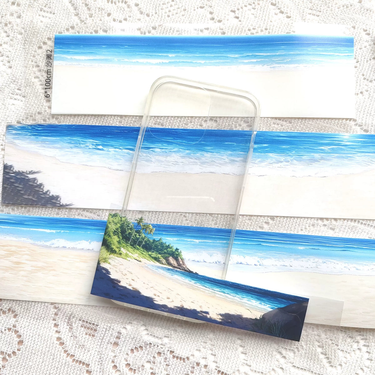 Summer Beach PET Journal Collage Sticker