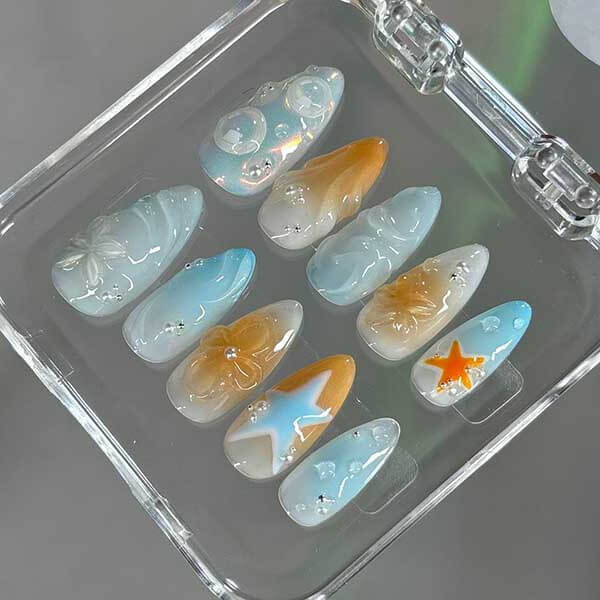 Art Garden Press On Nails Beach Chic