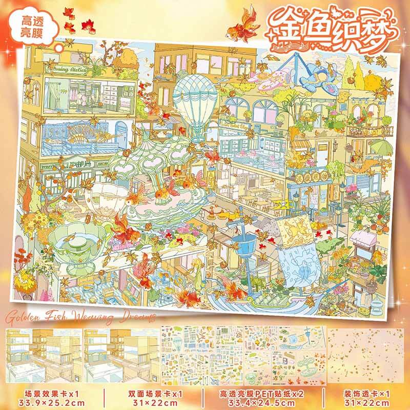 Ocean Dream DIY 3D Scene Stickers 2 Cute  Scenes(xL)