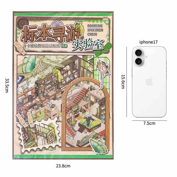 Odd Finds DIY 3D Scene Stickers With Guide Lines(XL)