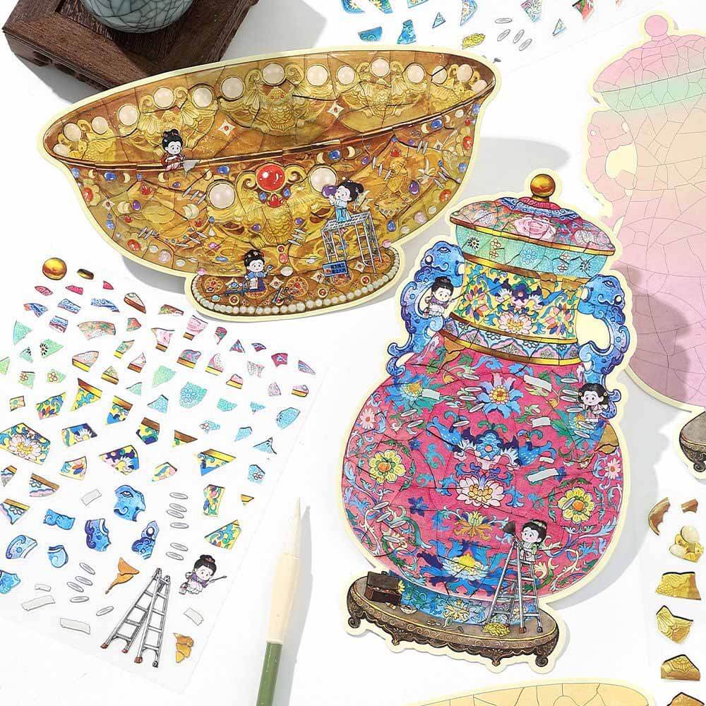 Oriental Keepsakes DIY 3D Scene Stickers 2 Cute Miniature Scenes