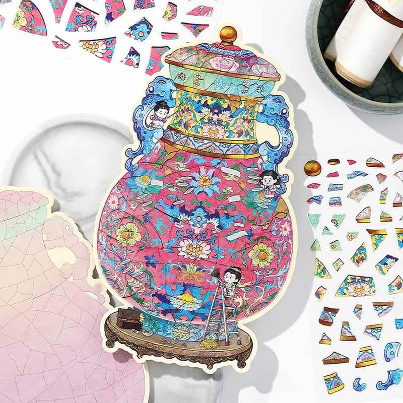 Oriental Keepsakes DIY 3D Scene Stickers 2 Cute Miniature Scenes