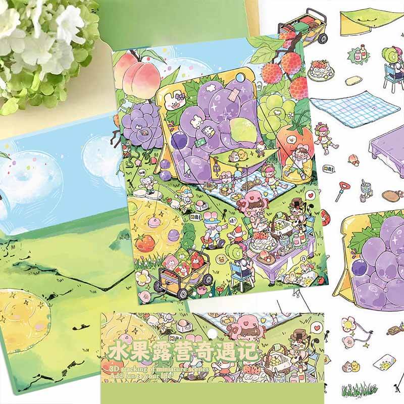 Outdoor Moments DIY 3D Scene Stickers 2 Cute Scenes(L)