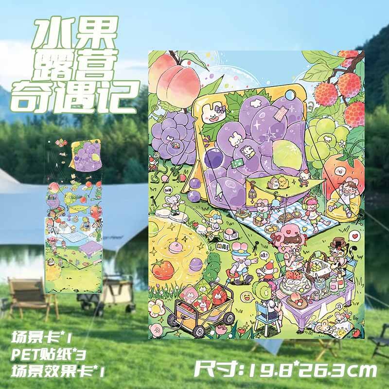 Outdoor Moments DIY 3D Scene Stickers 2 Cute Scenes(L)