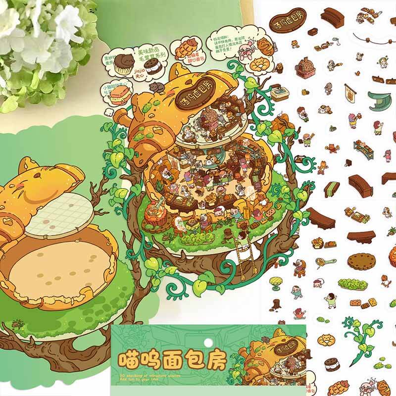 Outdoor Moments DIY 3D Scene Stickers 2 Cute Scenes(L)