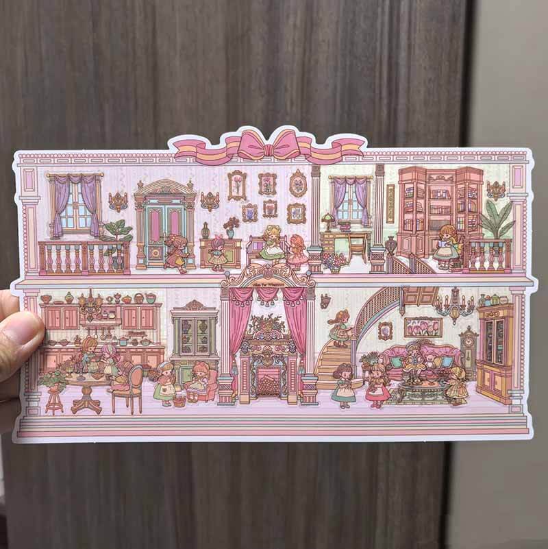Pastel Eden DIY 3D Scene Stickers 2 Cute Miniature Scenes(M)