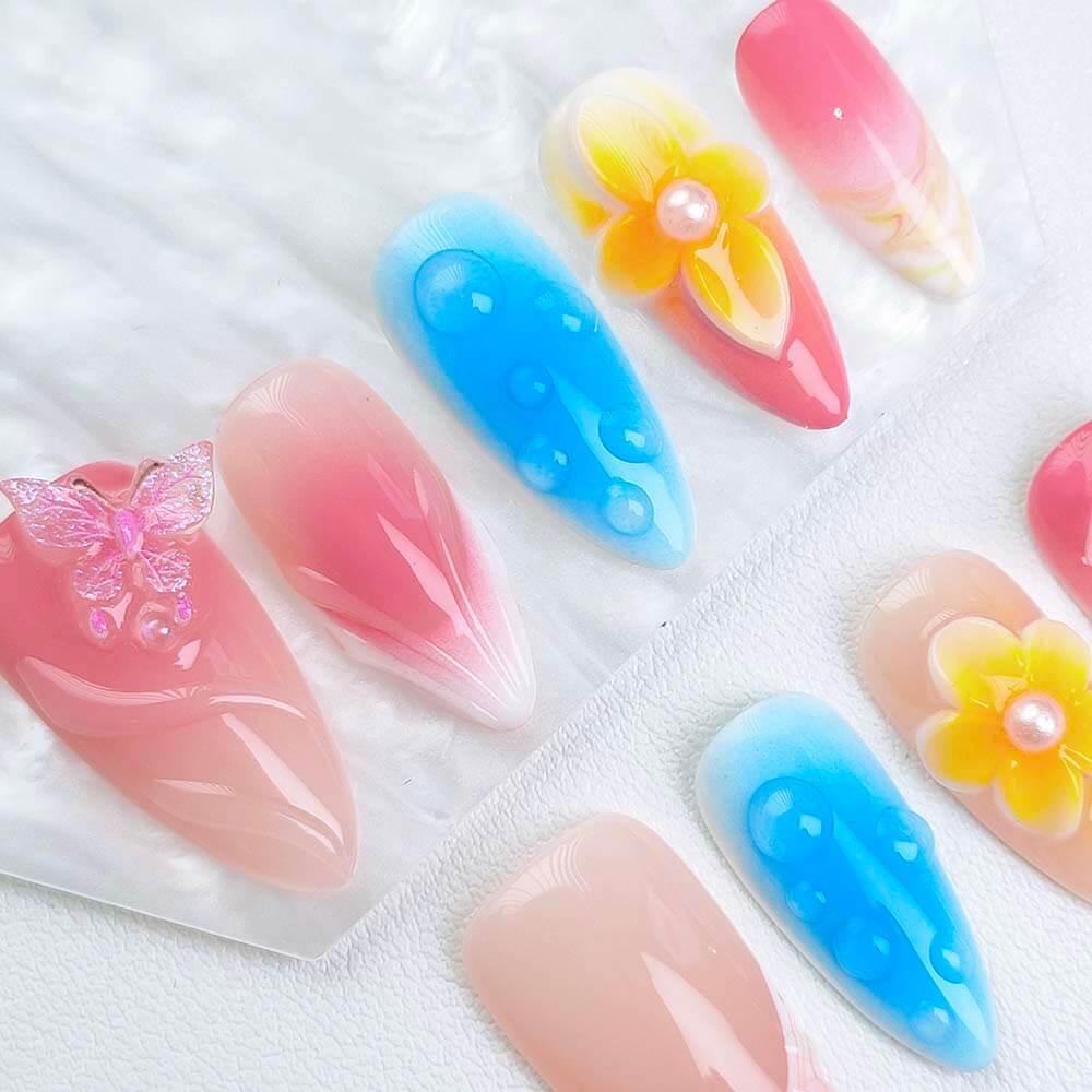 Beauty Art Garden Press On Nails Petal Flutter 186
