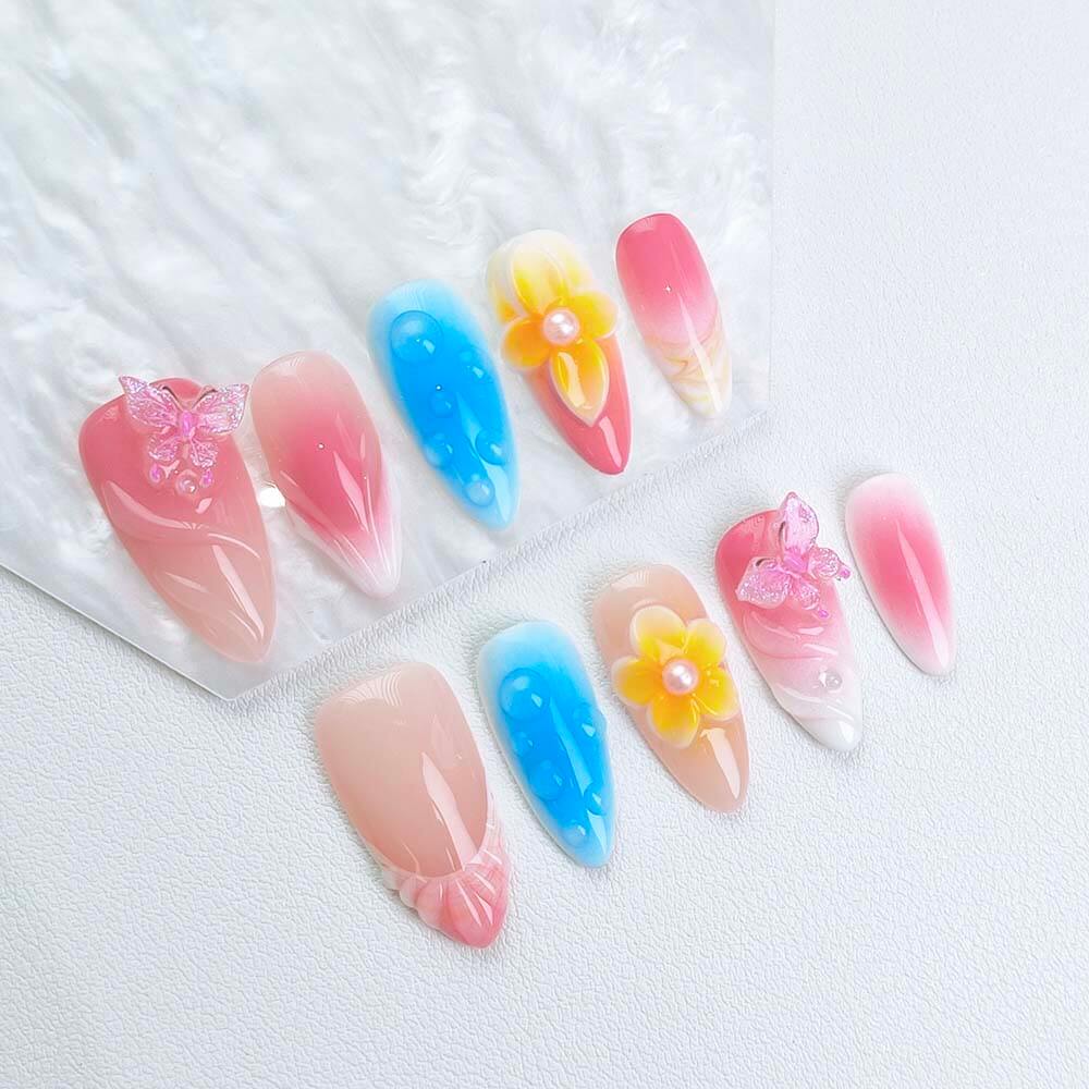 Beauty Art Garden Press On Nails Petal Flutter 186