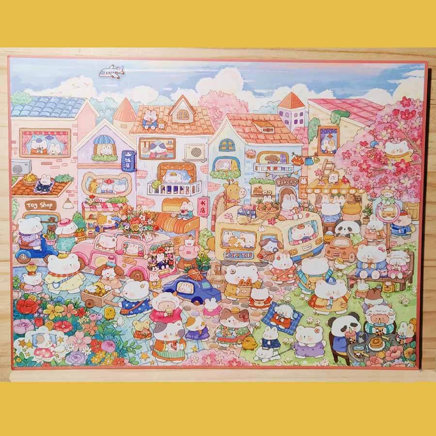 Petals & Pals 3D Scene Stickers 3 Cute Miniature Scenes(L)