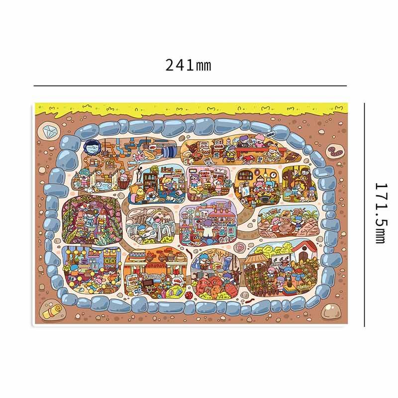 Phantom Residence DIY 3D Scene Stickers 2 Cute Scenes(L)