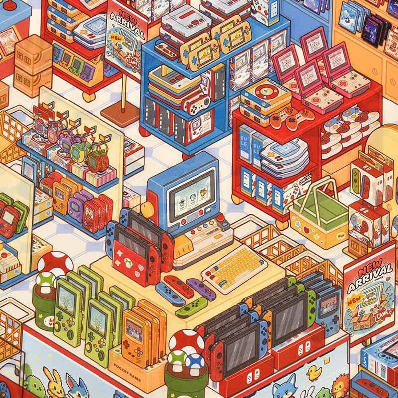 Play Zone DIY 3D Scene Stickers With Guide Lines(L)