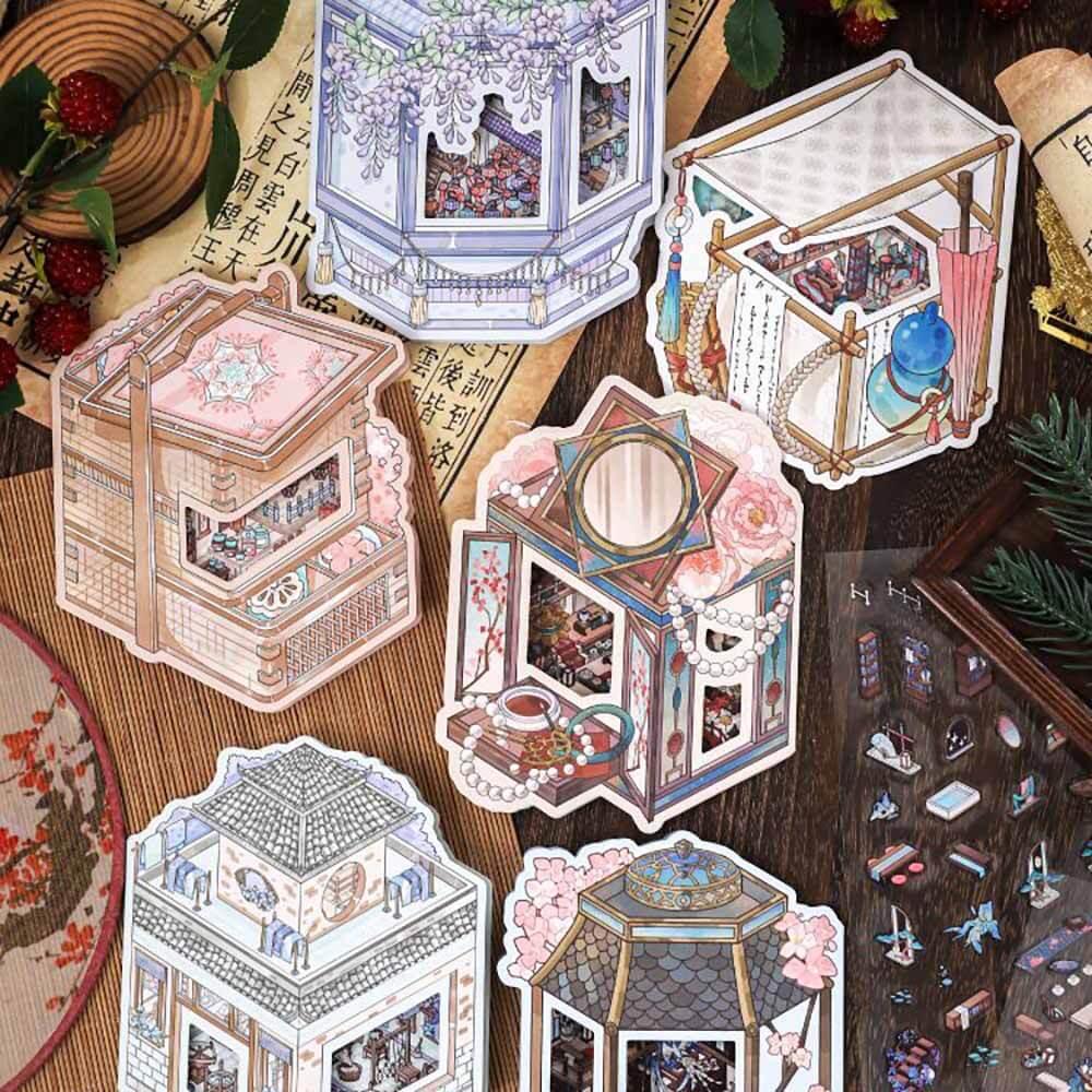 Poetic Realm DIY 3D Scene Stickers 6 Cute Miniature Scenes