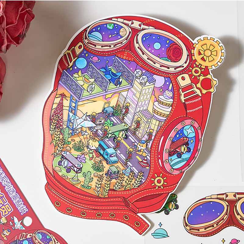 Prince’s Journey DIY 3D Scene Stickers 4 Cute Miniature Scenes(M)