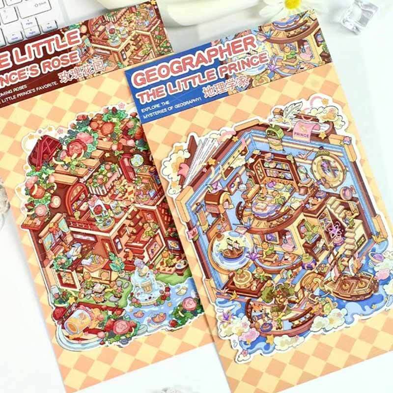 Romance Atlas DIY 3D Scene Stickers 2 Cute Miniature Scenes(L)