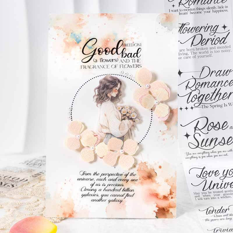 Romantic Letters PET Lettering Journal Stickers