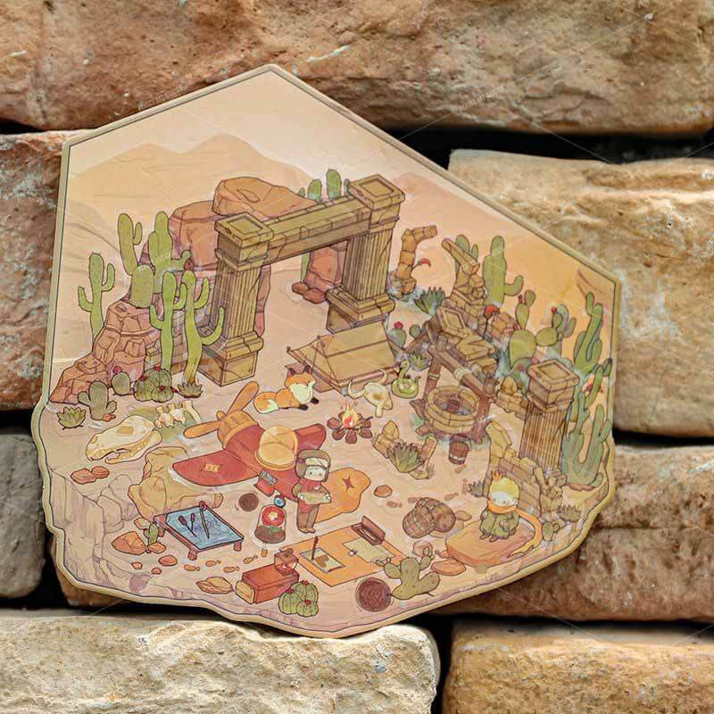 Rose Reverie DIY 3D Scene Stickers 4 Cute Miniature Scenes(M)