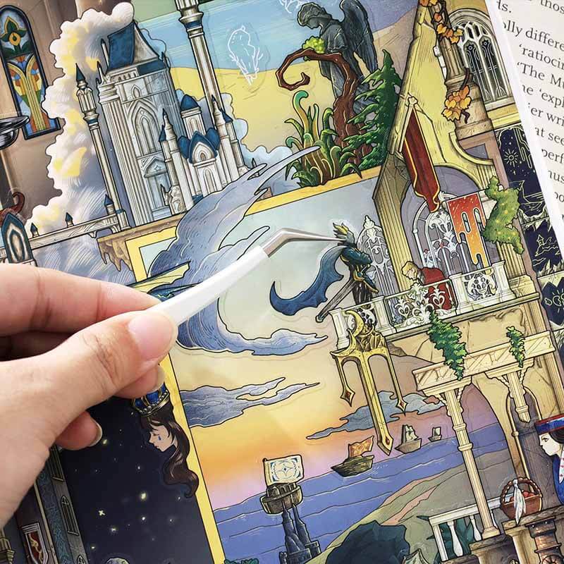 Sacred Relic DIY 3D Scene Stickers With Guide Lines(L)